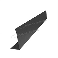 Планка угла усиливающая для забора 40х20 х 3000 (VALORI Д-20-DarkGrey\DarkGr-0.5)